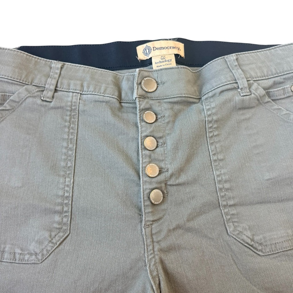 Democracy AB Technology Jeans Women's 16 Laurel Oak High Rise Flare Crop - Picture 4 of 6